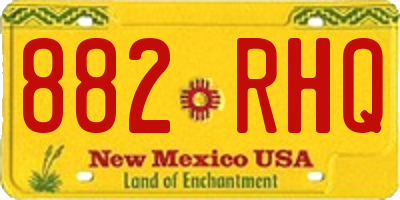 NM license plate 882RHQ