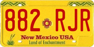 NM license plate 882RJR