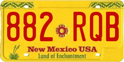 NM license plate 882RQB