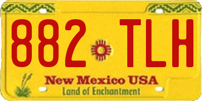 NM license plate 882TLH