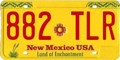 NM license plate 882TLR