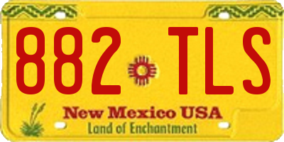 NM license plate 882TLS