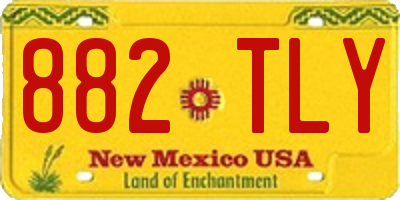 NM license plate 882TLY