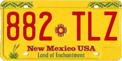 NM license plate 882TLZ