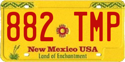 NM license plate 882TMP