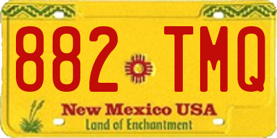 NM license plate 882TMQ