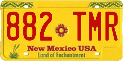 NM license plate 882TMR