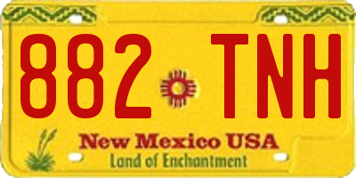NM license plate 882TNH