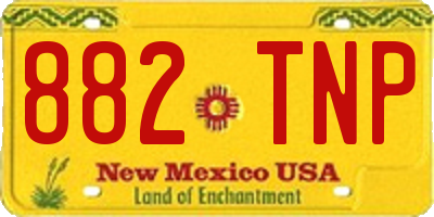 NM license plate 882TNP