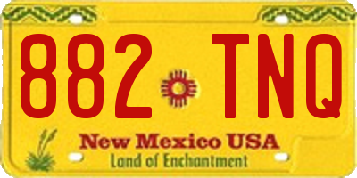 NM license plate 882TNQ