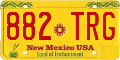NM license plate 882TRG