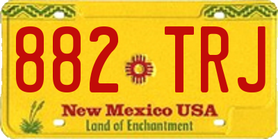 NM license plate 882TRJ