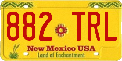 NM license plate 882TRL