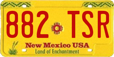 NM license plate 882TSR
