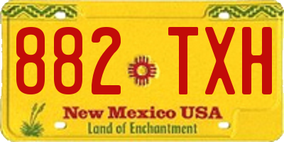 NM license plate 882TXH