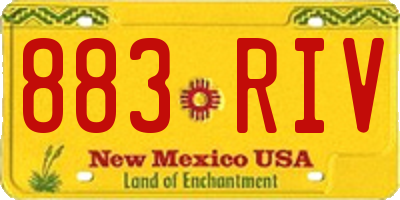 NM license plate 883RIV