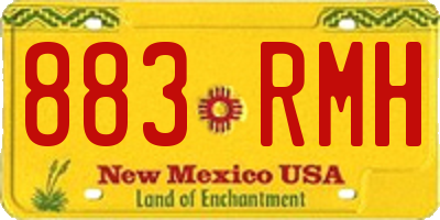 NM license plate 883RMH