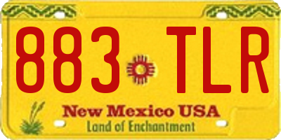 NM license plate 883TLR