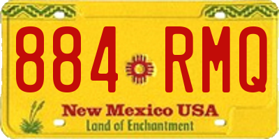 NM license plate 884RMQ