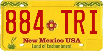 NM license plate 884TRI