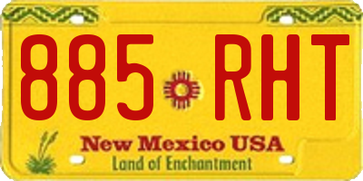 NM license plate 885RHT