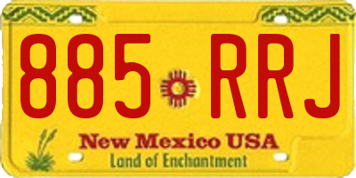 NM license plate 885RRJ
