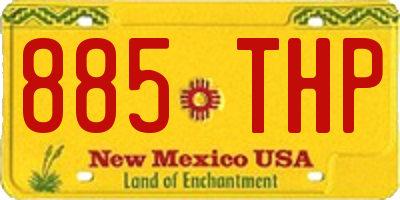 NM license plate 885THP