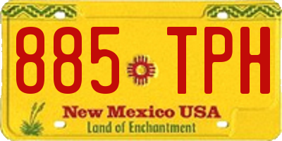 NM license plate 885TPH