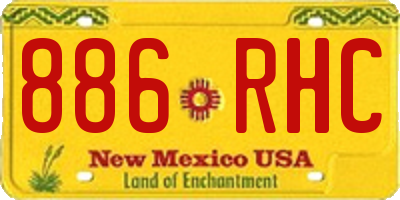 NM license plate 886RHC