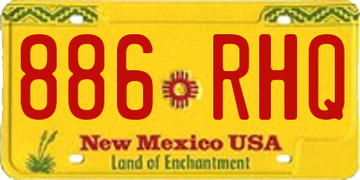 NM license plate 886RHQ