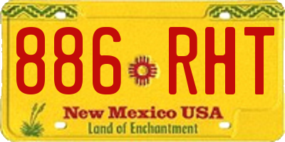 NM license plate 886RHT