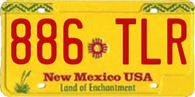 NM license plate 886TLR