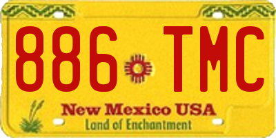 NM license plate 886TMC