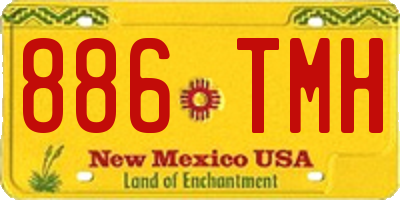 NM license plate 886TMH