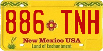 NM license plate 886TNH