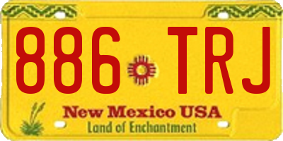 NM license plate 886TRJ