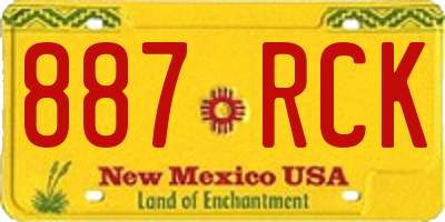 NM license plate 887RCK