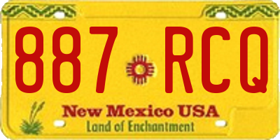 NM license plate 887RCQ