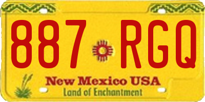 NM license plate 887RGQ