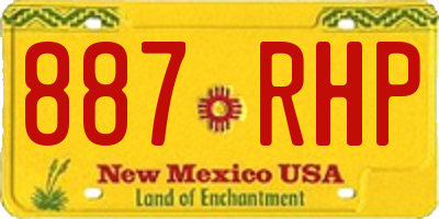 NM license plate 887RHP