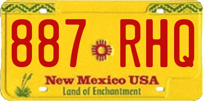 NM license plate 887RHQ