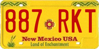 NM license plate 887RKT