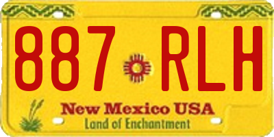 NM license plate 887RLH