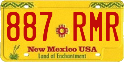NM license plate 887RMR
