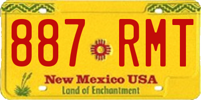 NM license plate 887RMT