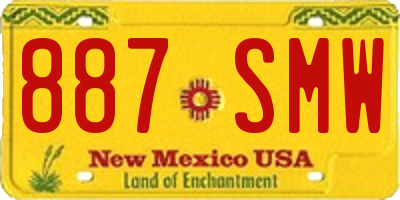 NM license plate 887SMW
