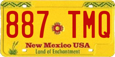 NM license plate 887TMQ