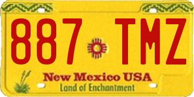 NM license plate 887TMZ