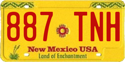 NM license plate 887TNH