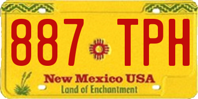 NM license plate 887TPH